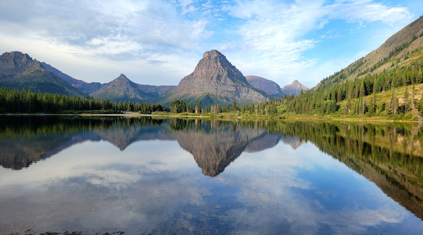 Two Medicine Lake Panorama - mounted wallpaper print